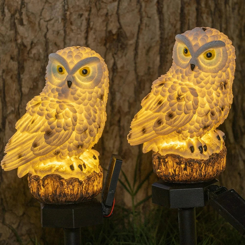 Solar Owl Garden Light - Waterproof LED Outdoor Stake Light
